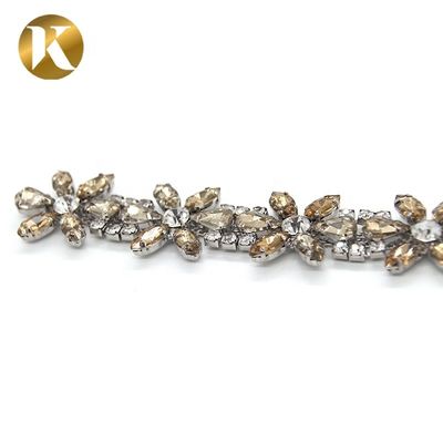 135mm*22mm Customized Women Shoe Tassel Chain Nickel / Black / Gold Color supplier