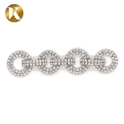 Fashion Elegant Crystal Bridal Shoe Clips 90mm*20mm Rhinestone Decoration supplier
