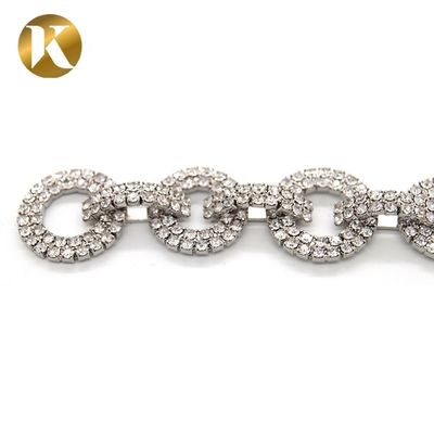 Fashion Elegant Crystal Bridal Shoe Clips 90mm*20mm Rhinestone Decoration supplier
