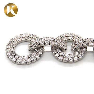 Fashion Elegant Crystal Bridal Shoe Clips 90mm*20mm Rhinestone Decoration supplier