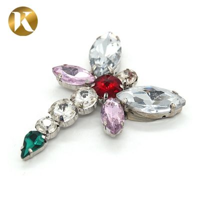 Dragonfly Shape Rhinestone Shoe Clips Europe And America Style For Buckle Ornaments supplier