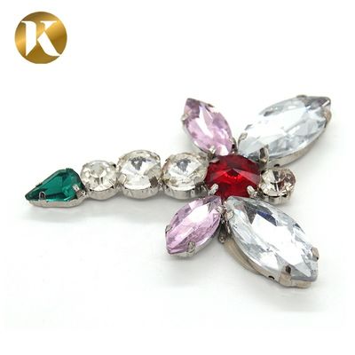 Dragonfly Shape Rhinestone Shoe Clips Europe And America Style For Buckle Ornaments supplier