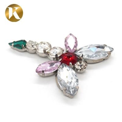 Dragonfly Shape Rhinestone Shoe Clips Europe And America Style For Buckle Ornaments supplier