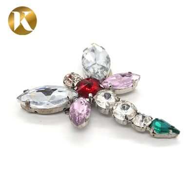 Dragonfly Shape Rhinestone Shoe Clips Europe And America Style For Buckle Ornaments supplier