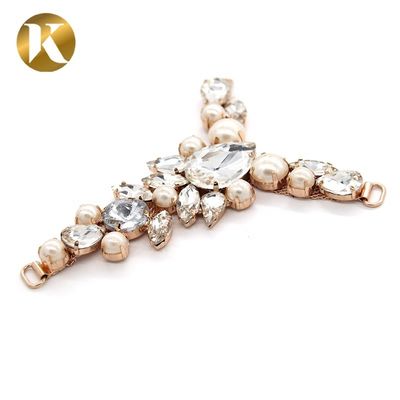 Custom Y Shape Women Shoe Tassel Chain 95mm*85mm Size For Beauty supplier