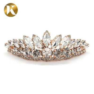 Sparkling Diamond Buckle Shoes Decoration Accessories 75mm*25mm Size supplier