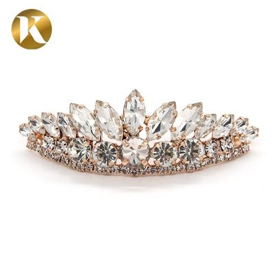 Sparkling Diamond Buckle Shoes Decoration Accessories 75mm*25mm Size supplier