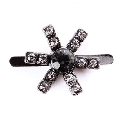 Small Vintage Rhinestone Shoe Clips 17mm Kirsite Material For Decorating supplier