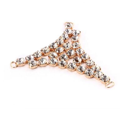 Grass Drill Metal Shoe Buckle Clips Popular Fashion Style For Women supplier