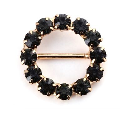 Vintage Style Popular Crystal Shoe Buckles Metal Material General Usage supplier