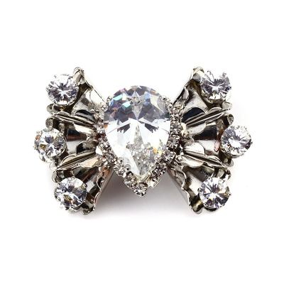 Multi Color Decorative Shoe Clips Kirsite Material For Decorations supplier