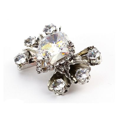Multi Color Decorative Shoe Clips Kirsite Material For Decorations supplier