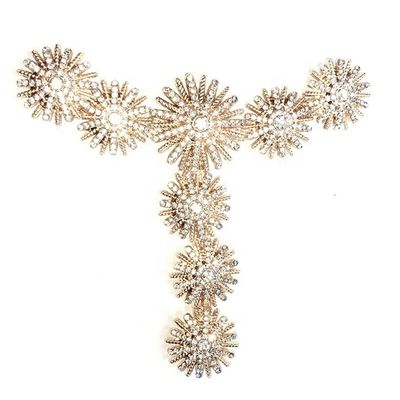 Europe Style Custom Crystal Diamond Shoe Ornament 10.8cm*9.0cm Size supplier