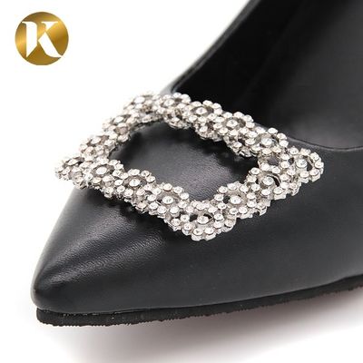 Environmentally Friendly Rhinestone Shoe Clips For Bags / Clothes supplier