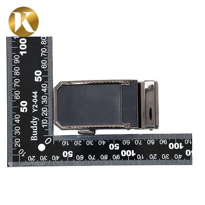 Wenzhou Kml Custom Logo Black Business Zinc Alloy Automatic Belt Buckle supplier