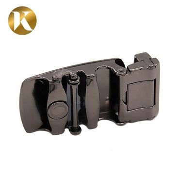Wenzhou Kml Black business classic metal automatic belt buckle for men supplier