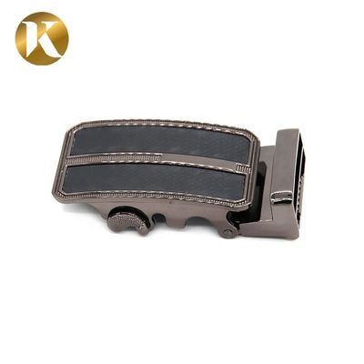 Black Surface Automatic Belt Buckles With Carving Surface Treatment supplier