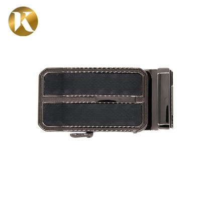 Black Surface Automatic Belt Buckles With Carving Surface Treatment supplier