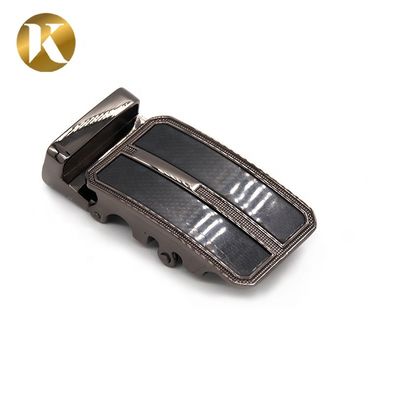 Black Surface Automatic Belt Buckles With Carving Surface Treatment supplier