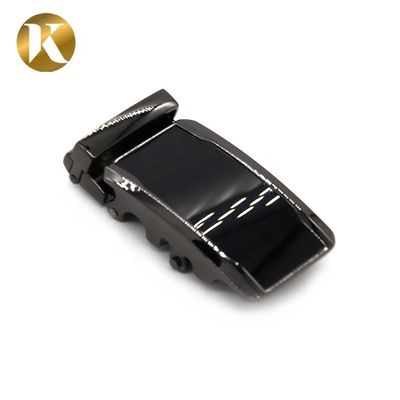 Black Custom Metal Belt Buckle , Zinc Alloy Auto Lock Belt Buckle supplier