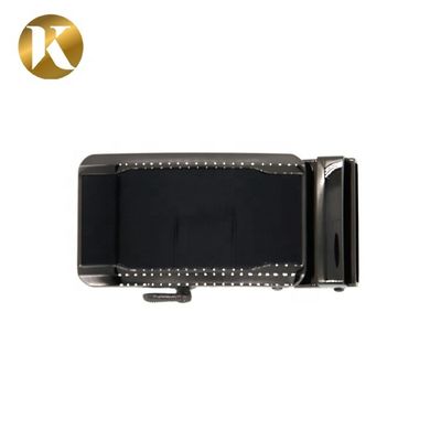 Black Custom Metal Belt Buckle , Zinc Alloy Auto Lock Belt Buckle supplier