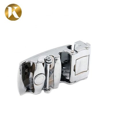 Metal Zinc Alloy 35mm Reversible Belt Buckle With Carving Surface Treatment supplier