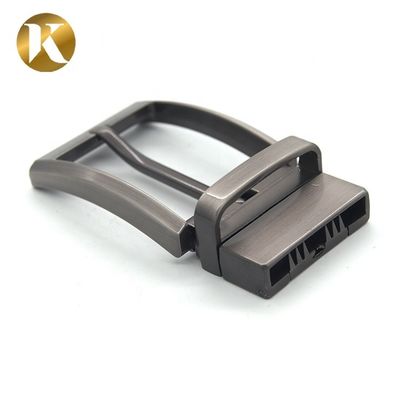 Wenzhou KML 35mm Reversible Rectangle Square Pin Zinc Alloy Belt Buckle supplier