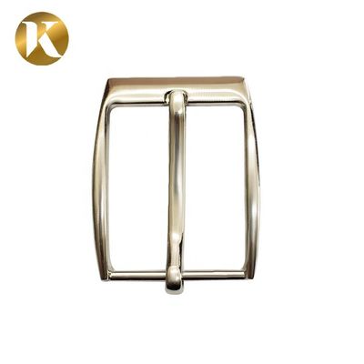 Wenzhou KML Wholesale white drawing wire boutique man metal reversible adjustable pin belt buckle supplier