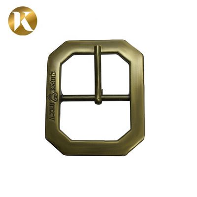 Wenzhou KML personality custom gun gold silver metal mens pin belt buckle with logo supplier