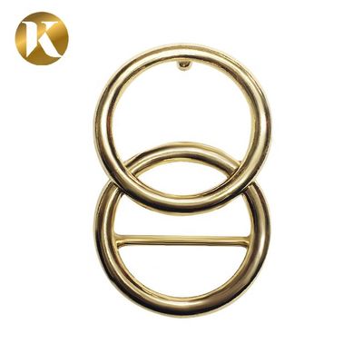 Double Loop Ring Womens Belt Buckle 30mm With Beautiful Appearance supplier
