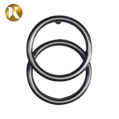 Retro Double Ring Pin Belt Buckles 40MM Popular Style For Women supplier
