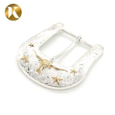 Customize Logo Metal Zinc Belt Buckle High End For Man Decoration supplier