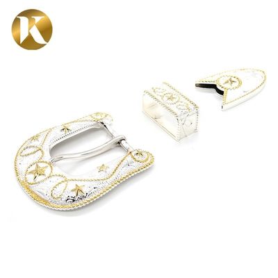 Zinc Alloy Double Pin Belt Buckle 40mm Inner Size With Long Using life supplier