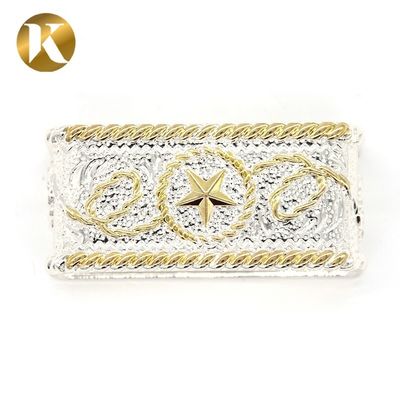 Zinc Alloy Double Pin Belt Buckle 40mm Inner Size With Long Using life supplier