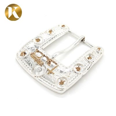 Fashion 2 Color Plate Belt Buckles With Handwork + Machinery Technics supplier