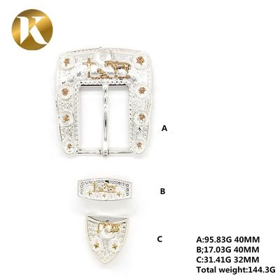 Fashion 2 Color Plate Belt Buckles With Handwork + Machinery Technics supplier