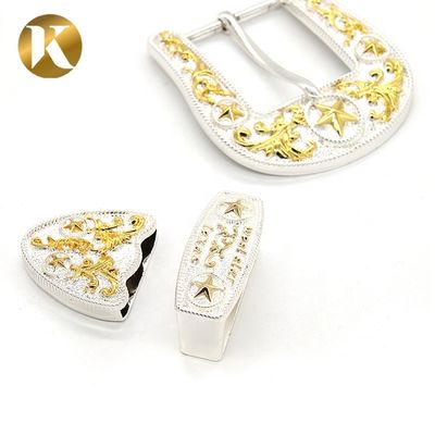 New Design Double Pin Belt Buckle Customized Logo With Two Colors supplier