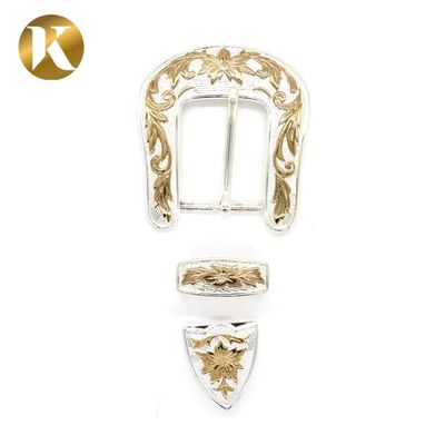 Popular 2 Color Decorative Belt Buckle Metal Durable Zinc Alloy Material supplier