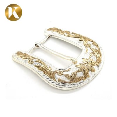 Popular 2 Color Decorative Belt Buckle Metal Durable Zinc Alloy Material supplier