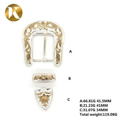 Popular 2 Color Decorative Belt Buckle Metal Durable Zinc Alloy Material supplier