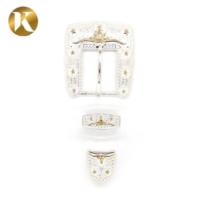 Fashion Zinc Alloy Decorative Belt Buckles 40mm With Long Using Life supplier