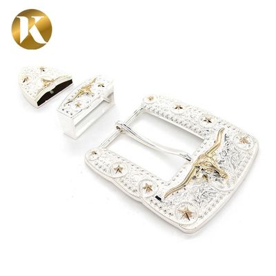 Fashion Zinc Alloy Decorative Belt Buckles 40mm With Long Using Life supplier