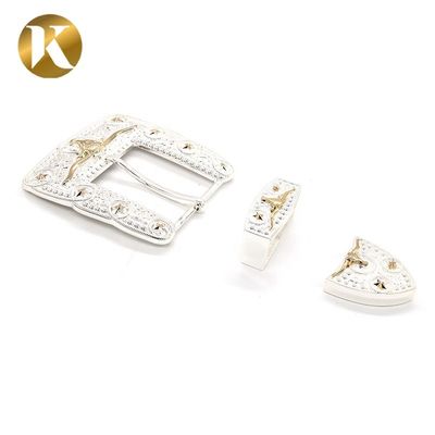 Fashion Zinc Alloy Decorative Belt Buckles 40mm With Long Using Life supplier