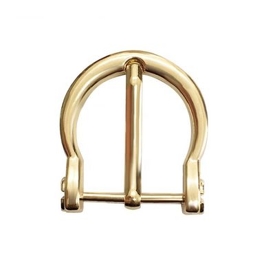 Semi Circular Gold Plate Belt Buckles 25MM Fashion Style For Lady  / Women supplier