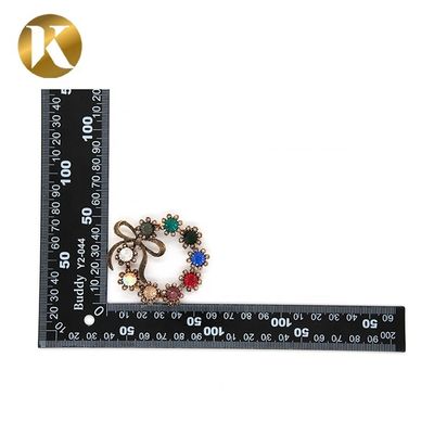 Ancient Bronze Vintage Shoe Buckle Replacement Circular Crystal Buckle supplier