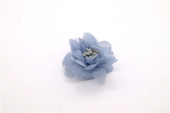 Multiple Colors Chiffon Flower Shoe Clips 85*85mm SGS Certificatio supplier