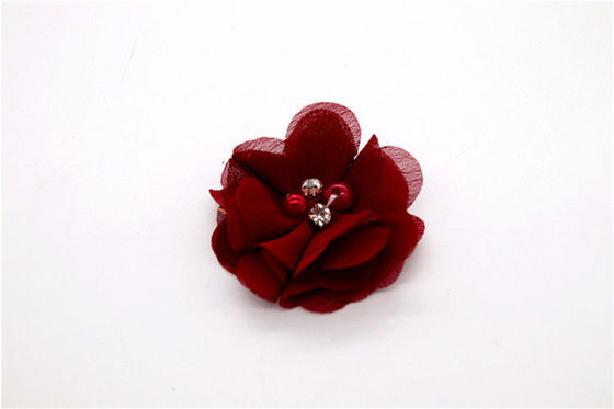 Fashion Flower Shoe Clip , Chiffon Floral Shoe Clips Bohemia Sty supplier