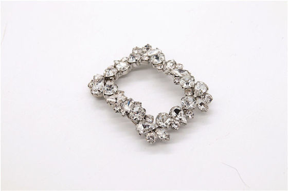 Kml 100mm*100mm Rhinestone Bow Shoe Clips With Hanging Plating supplier