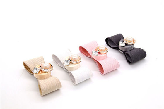 55*45mm Fashion Shoes Bow Tie Special Cloth Material SGS Approval supplier