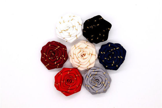 Beautiful Satin Ribbon Flowers Special Cloth Material For Shoes supplier